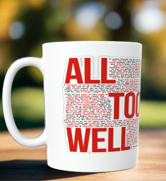 Red LYRICS RED Ceramic Mug