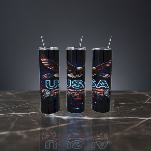 American Pride 20 oz Skinny Tumbler