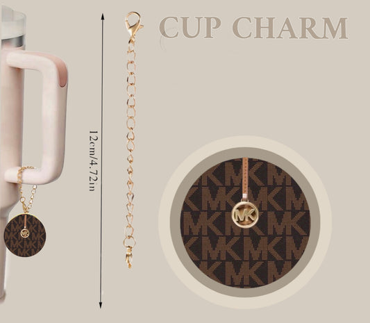 Monogram Brown l Cup Charm
