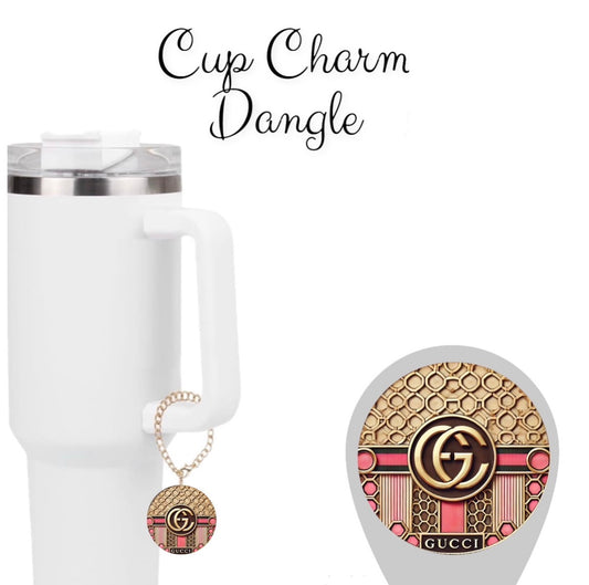 Pink GG Monogram l Cup Charm