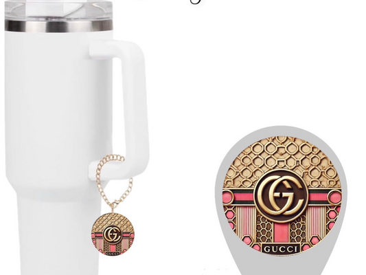 Pink GG Monogram l Cup Charm
