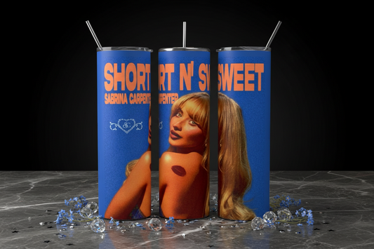 Short & Sweet 20oz Tumbler handmade custom gift by Kreative By Design