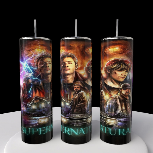 20 oz Skinny Tumbler Hunter Brothers Paranormal