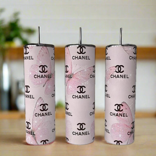 Pink Chic CoCo 20 oz Skinny Tumbler