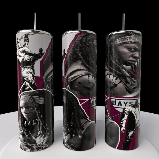 The Walking Dead Michone 20 oz Skinny Tumbler