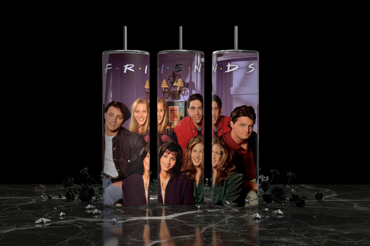 Group | Friends 20oz Skinny Tumbler handmade custom gift by Kreative By Design