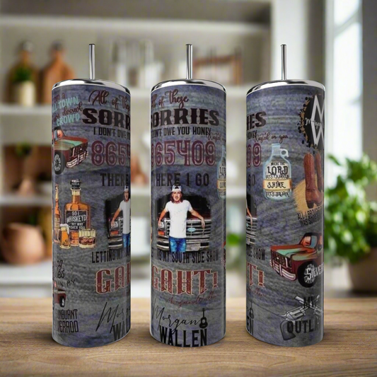 M.Wallen 20 oz Stainless Steel Tumbler 2 Designs