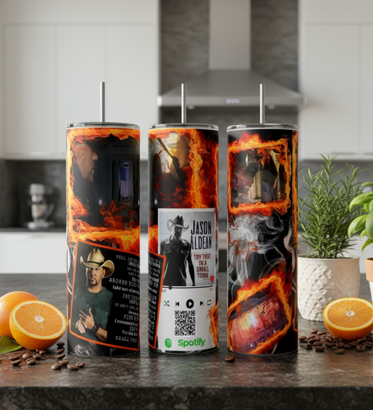 Country Music Inspired 20 oz QR Music Tumbler