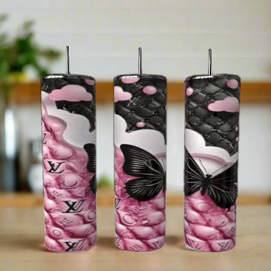 Pink Chic Multi 20 oz Skinny Tumbler
