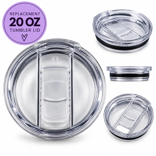 Replacement Lid for 20oz Skinny Tumbler | Clear Tumbler Lid