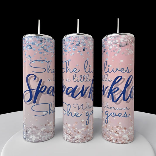 A Little Sparkle 20 oz Skinny Tumbler