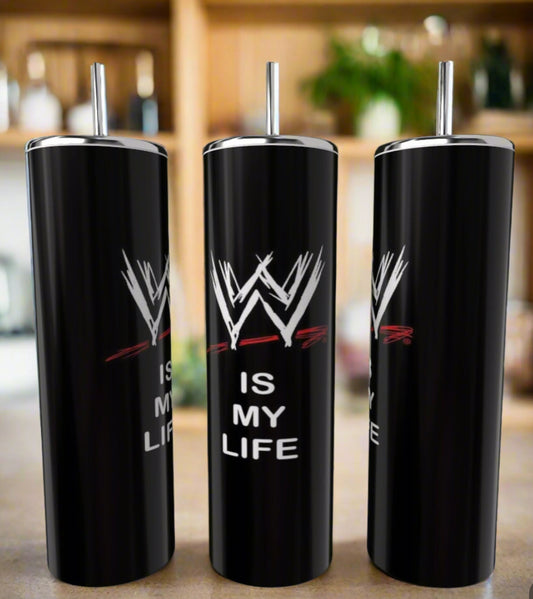 Wrestling Is My Life 20 oz Tumbler