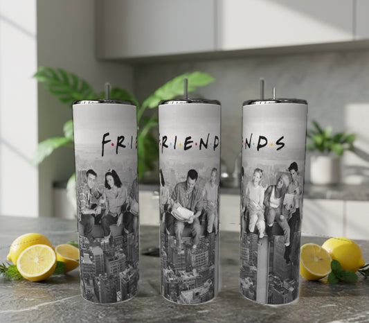 Friends B&W 20 oz 20 oz Skinny Tumbler