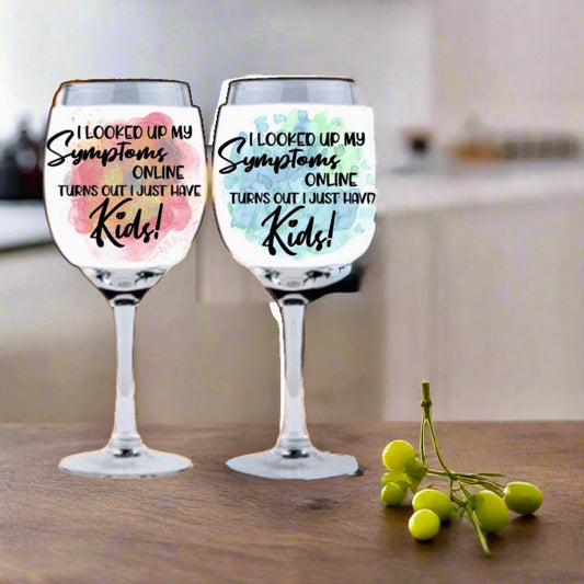 Issues..Kids - Wine Glass Drink Koozie Inspired - Kreative By Design product image