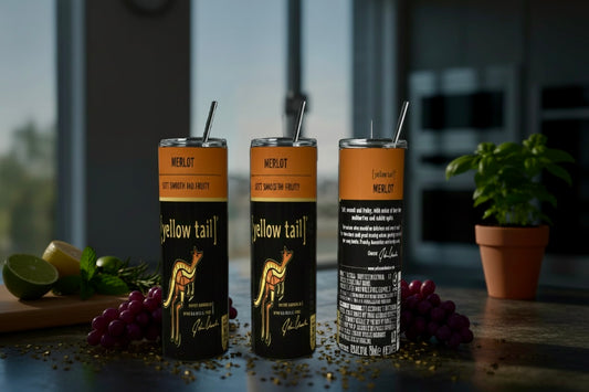 Red Wine Inspired 20 oz Skinny Tumbler