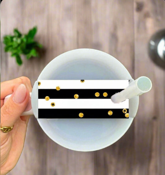 Gold Speck Lid Topper handmade custom gift by Kreative By Design