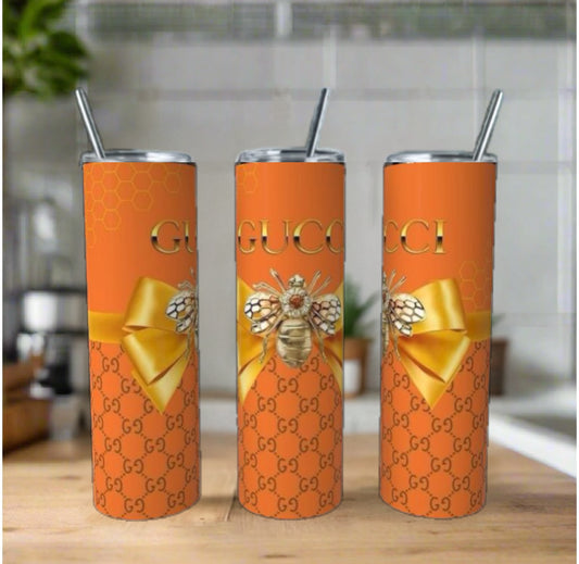 Orange & Yellow Luxe 20 oz Skinny Tumbler