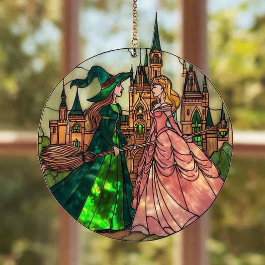 Good and Wicked Glass Tree Ornament handmade holiday ornament by Kreative by Design