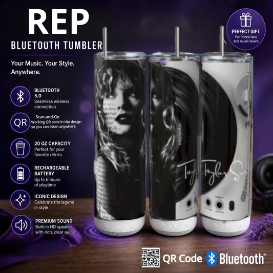Rep QR Code Bluetooth Speaker 20 oz Tumbler