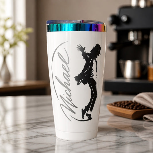 Michael Silhouette Rainbow 20 oz Engraved Tumbler