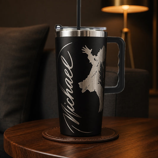 Michael Jackson Travel Cup 40 oz Engraved Tumbler