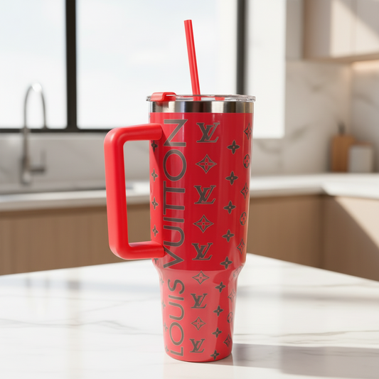 Coral LV 40 oz Engraved Tumbler