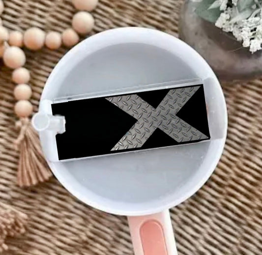 X Lid Plate/Topper handmade custom gift by Kreative By Design