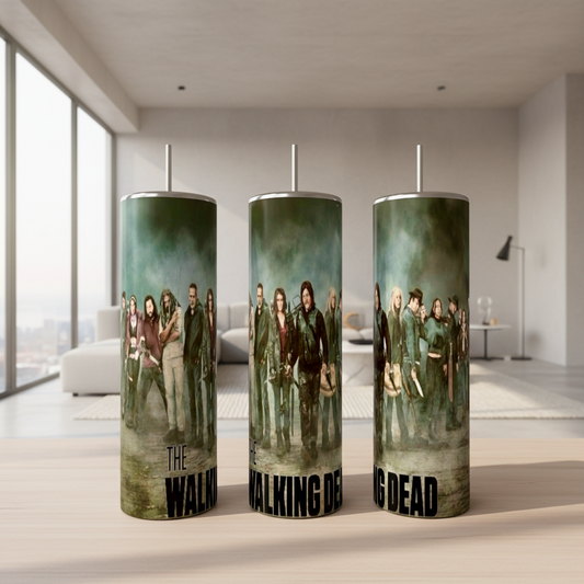 Final Season | The Walking Dead 20oz Skinny Tumbler handmade custom gift by Kreative By Design