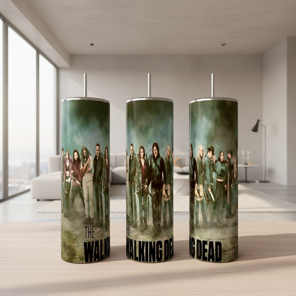 Final Season | The Walking Dead 20oz Skinny Tumbler handmade custom gift by Kreative By Design