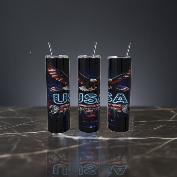 American Pride 20 oz Skinny Tumbler