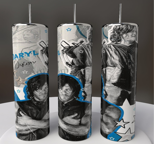 Walking Dead   Darryl 20 oz Skinny Tumbler