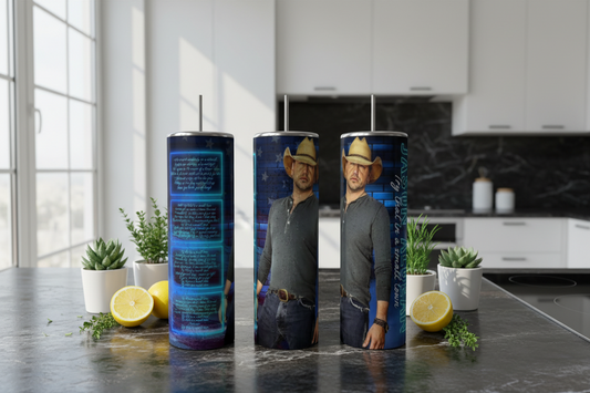 Jason Aldean 20 oz Tumbler