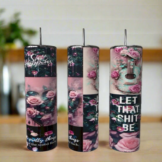 Sh!t Happens 20oz Tumbler handmade custom gift by Kreative By Design