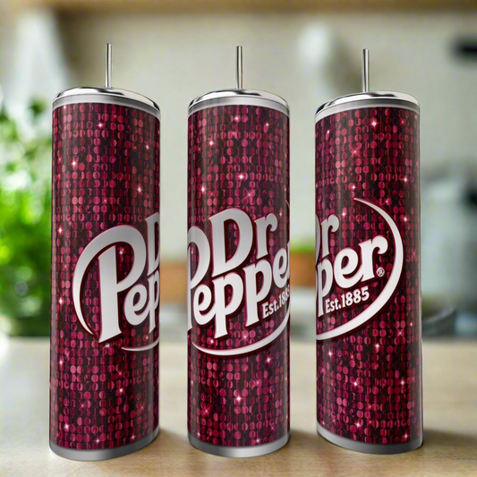 Classic Cherry Soda Inspired 20 oz Skinny Tumbler