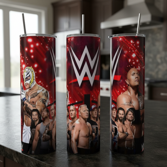 Wrestling 20 oz Stainless Steel Tumbler