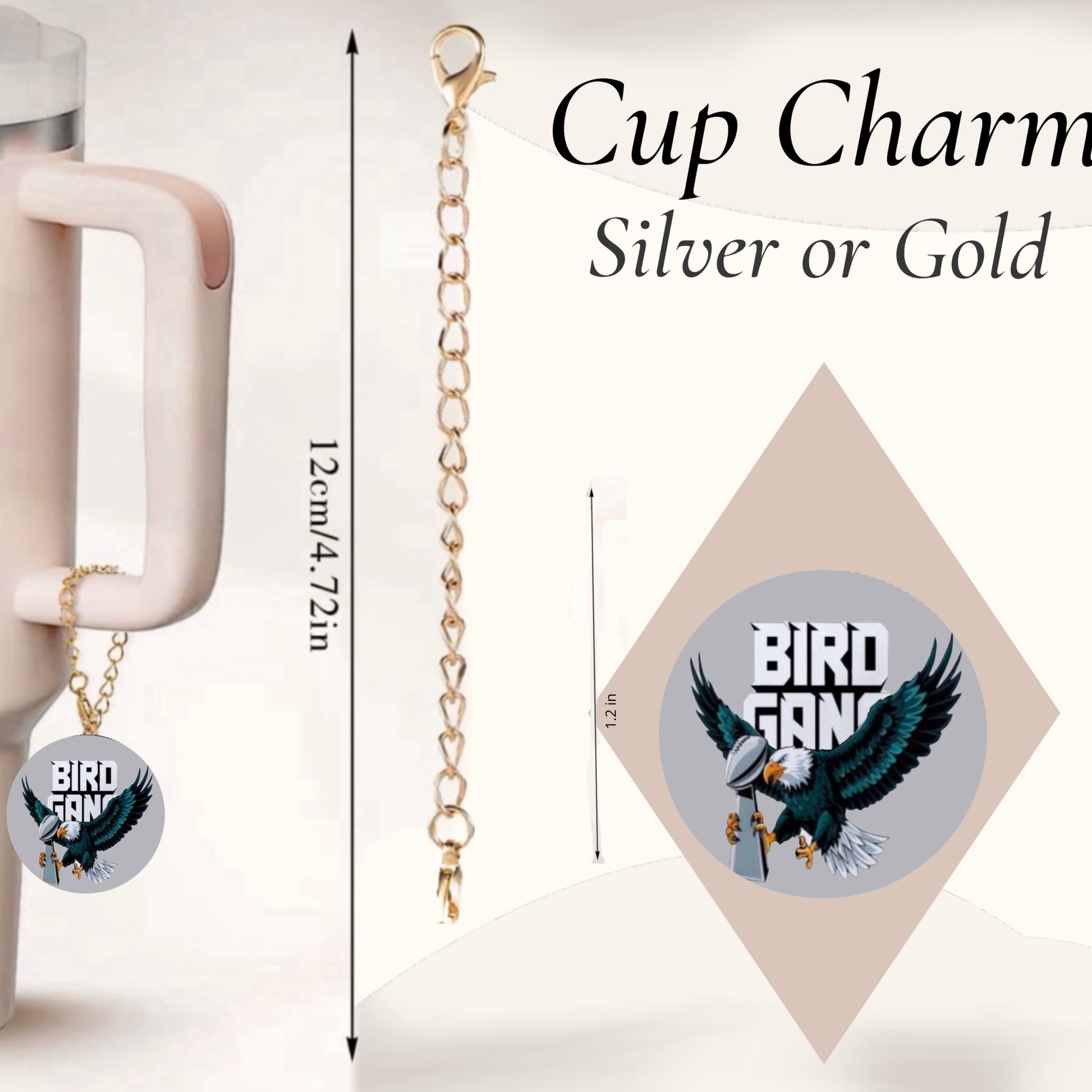 Bird Gang Cup Charm