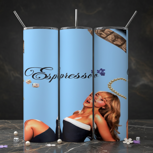 Expresso 20 Ounce Tumbler handmade custom gift by Kreative By Design