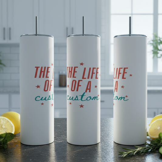 The Life of a Custom 20oz Tumbler handmade custom gift by Kreative By Design