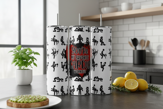 You’re My Favorite Cardio 20 oz Skinny Tumbler