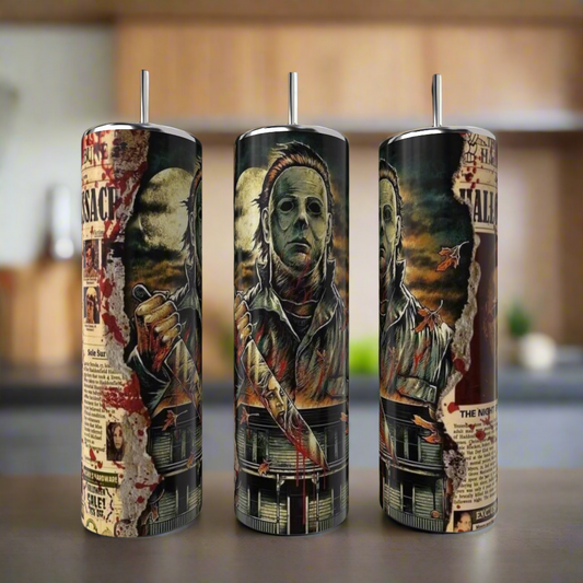 Classic Slasher Halloween 20 oz Stainless Steel Tumbler