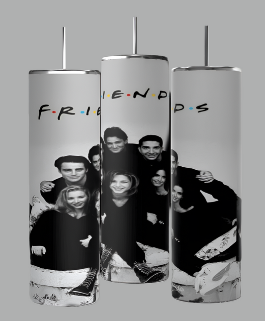 Black & White Friends Photo 20 oz Stainless Steel Tumbler