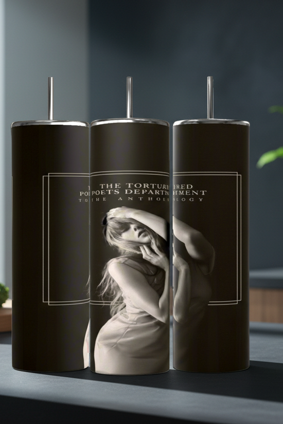Poets Anthgy 20oz Stainless Steel Tumbler handmade custom gift by Kreative By Design