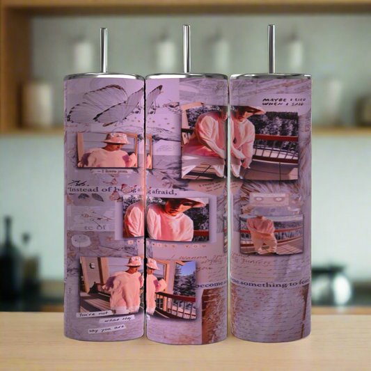 Justin Bieber 20oz Tumbler handmade custom gift by Kreative By Design