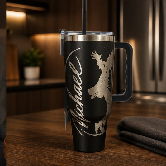 Michael Jackson Travel Cup 40 oz Engraved Tumbler