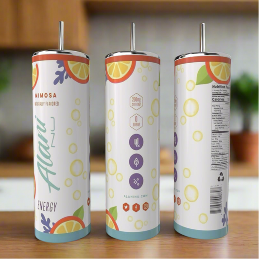 Energy Drink Inspired 20 oz Skinny Tumbler