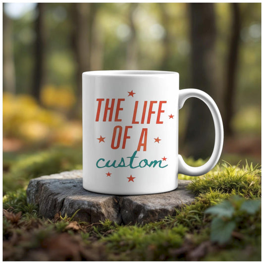 The Life of a Custom 11oz Ceramic Mug handmade custom gift by Kreative By Design
