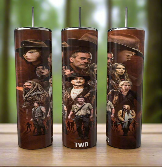 The Walking Dead 20 oz Skinny Tumbler