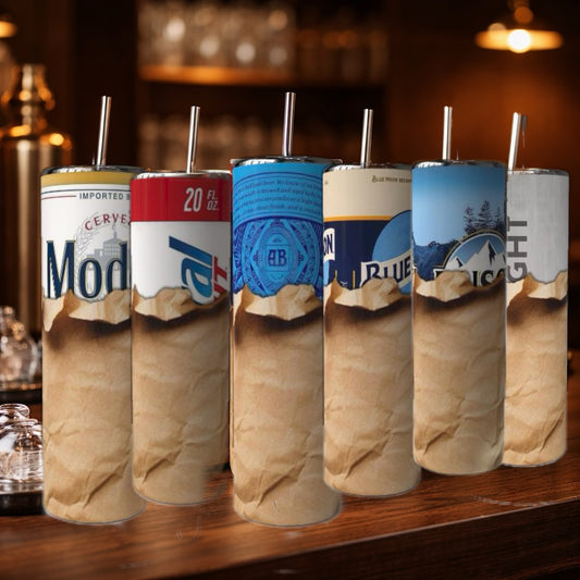 Brown Bag Beer 20 oz Skinny Tumbler