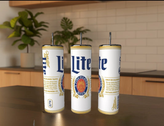 Premium Lager Inspired 20 oz Skinny Tumbler