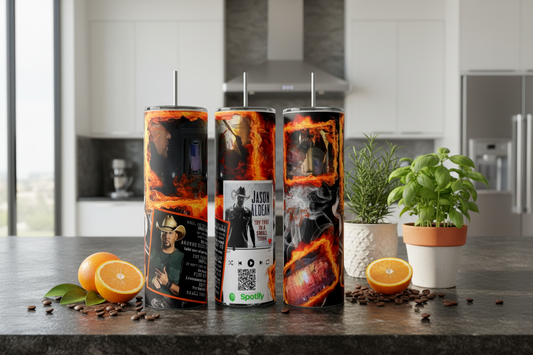 Country Music Inspired 20 oz QR Music Tumbler